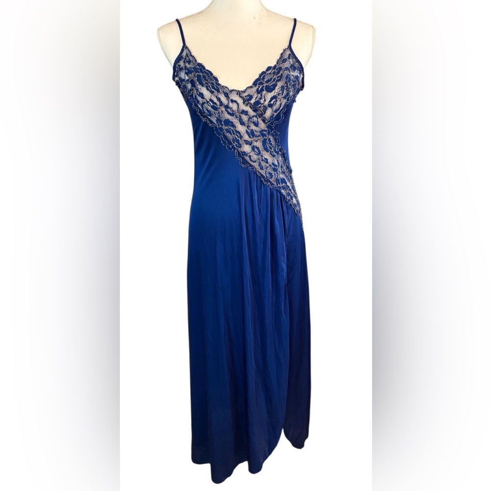 Colesce Couture sapphire blue nightgown